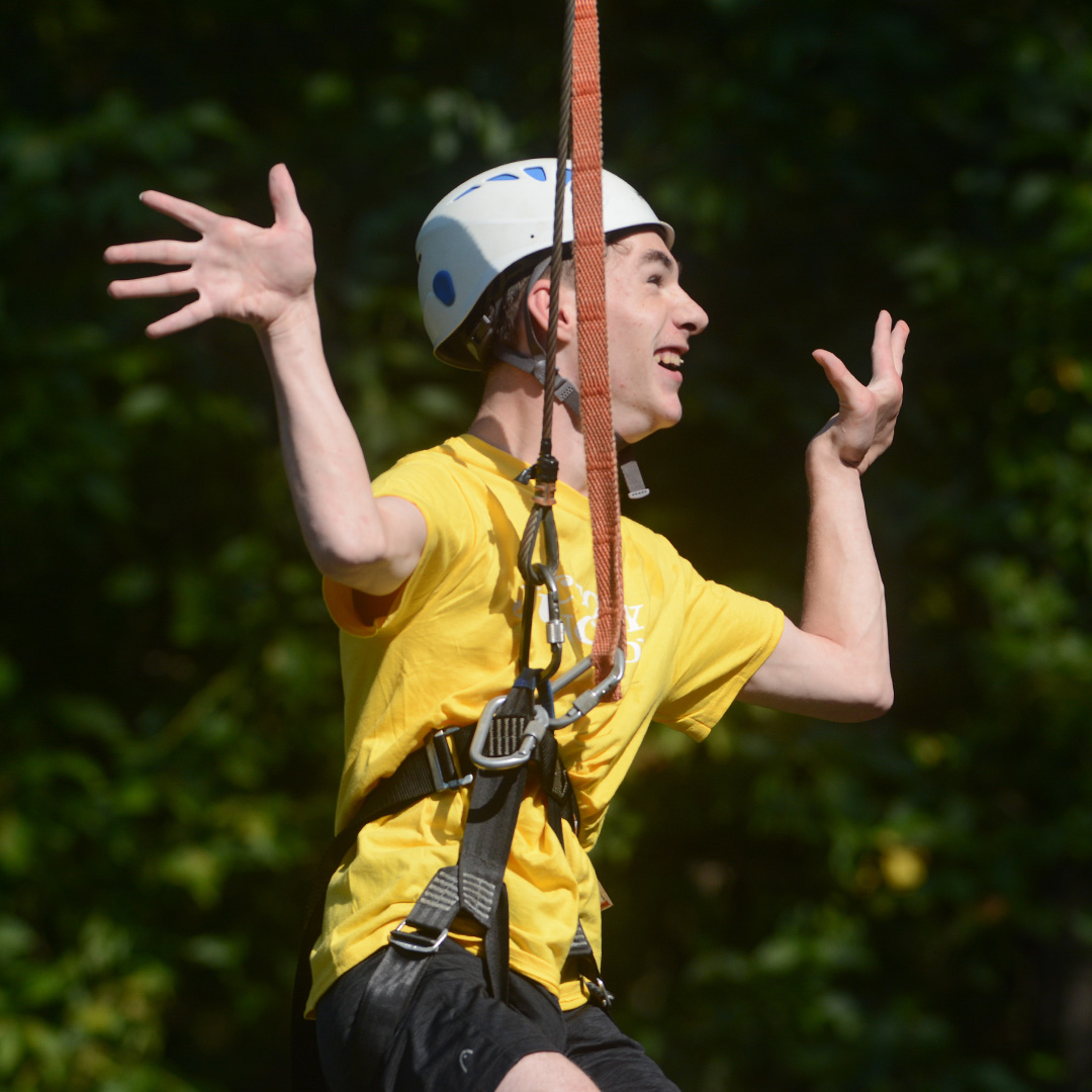 Adam on Adventure swing