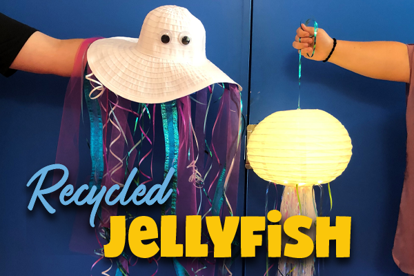 "Recycled Jellyfish" craft project