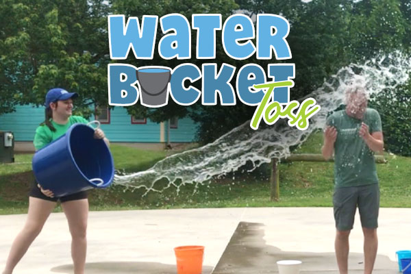 Water bucket toss