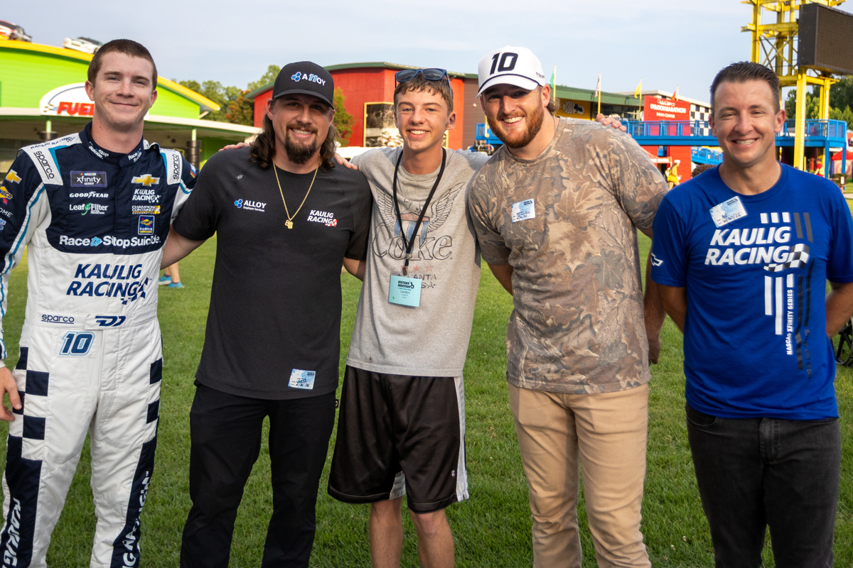 Kaulig Racing’s Allmendinger, Dillon, Dye, and Williams Connect with Kids at Victory Junction